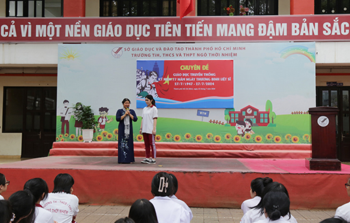 Chuyên đề giáo dục truyền thống kỷ niệm 77 năm Ngày Thương binh - Liệt sĩ (27/7/1947 - 27/7/2024)