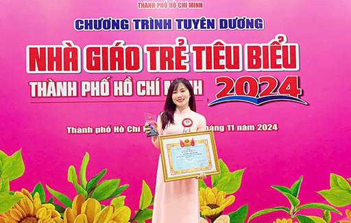 Cô Nguyễn Thị Trang - Đạt danh hiệu nhà giáo trẻ tiêu biểu TP HCM năm 2024