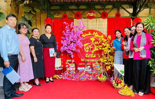 Công Đoàn trường Ngô Thời Nhiệm đạt giải III Hội thi thiết kế và trang trí cành mai, cành đào Xuân Bính Ngọ 2026