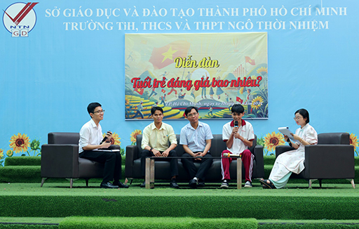 Diễn đàn: Tuổi trẻ đáng giá bao nhiêu? - Câu hỏi thấm thía và cần thiết dành cho tuổi trẻ trường Ngô Thời Nhiệm