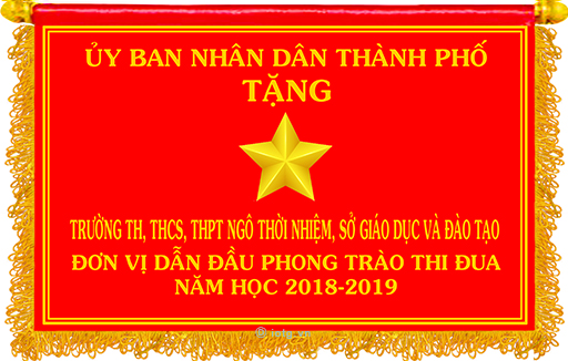 Đơn vị dẫn đầu phong trào thi đua năm học 2018 - 2019