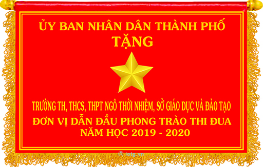 Đơn vị dẫn đầu phong trào thi đua năm học 2019 - 2020