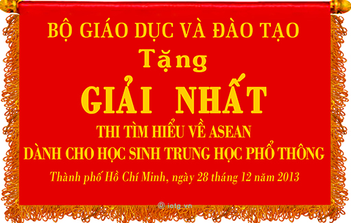Giải nhất Thi tìm hiểu về Asean dành cho học sinh trung học phổ thông năm 2013