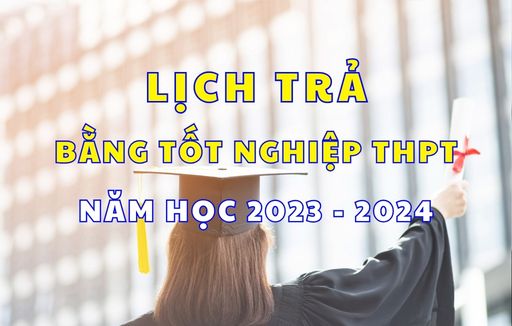 [HCM] Lịch trả bằng tốt nghiệp THPT - Năm học 2023 - 2024