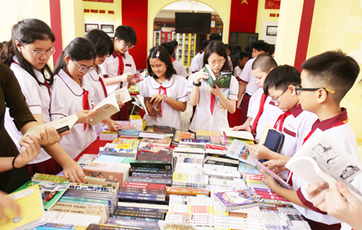 Ngày hội Sách tại Trường Ngô Thời Nhiệm - Lan tỏa văn hóa đọc, thắp sáng tri thức