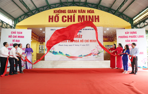 Trường Ngô Thời Nhiệm hỗ trợ xây dựng Không gian văn hóa Hồ Chí Minh tại phường Phước Long