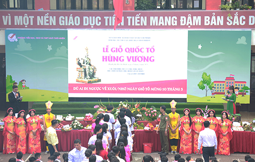 Trường Ngô Thời Nhiệm tổ chức Lễ Giỗ Quốc Tổ Hùng Vương – Uống nước nhớ nguồn