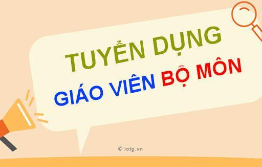 Tuyển dụng giáo viên bộ môn quý 2 năm 2024