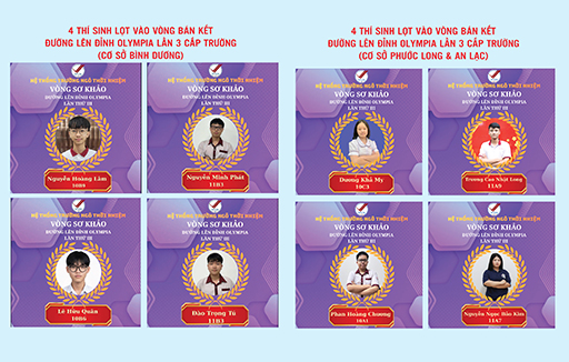 Xác định 8 cái tên lọt vào vòng bán kết cuộc thi Đường lên đỉnh Olympia cấp trường Lần III - Hệ thống trường Ngô Thời Nhiệm