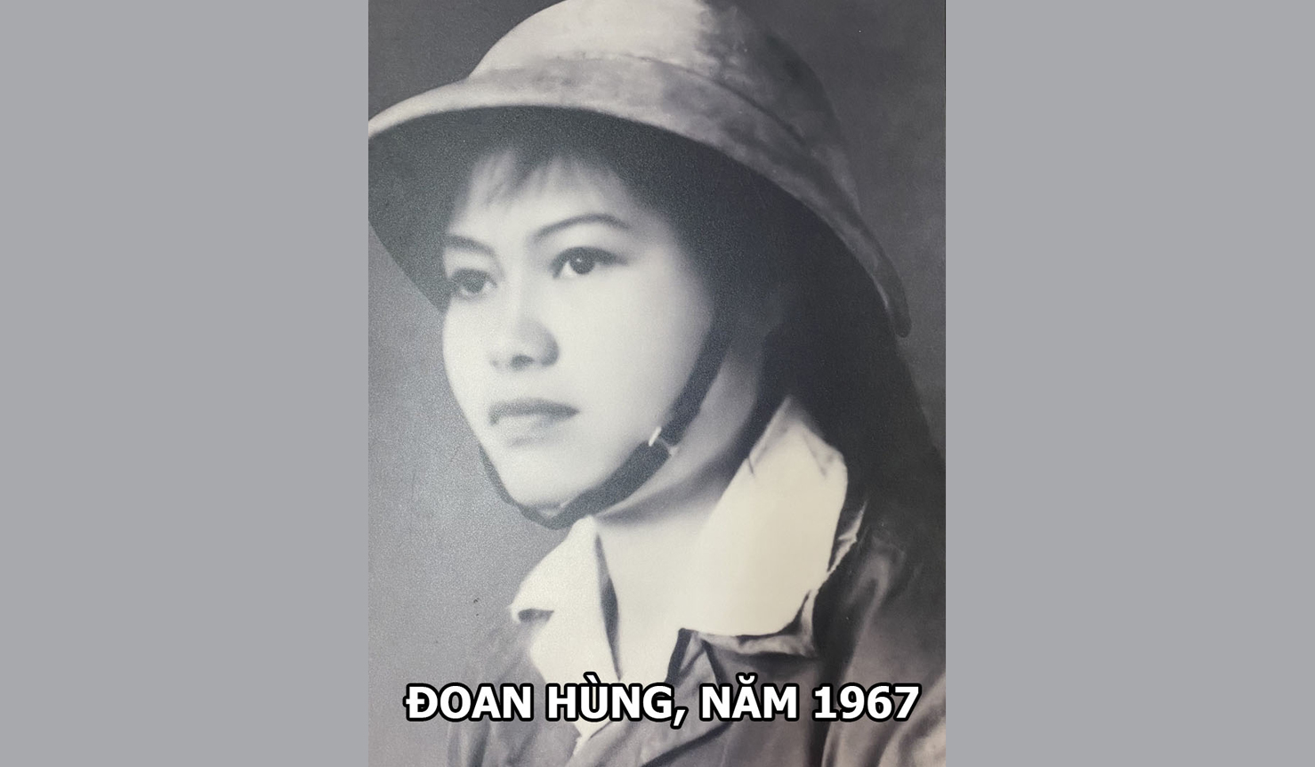 Cô Phạm Thị Thúy Vĩnh ở Đoan Hùng năm 1967